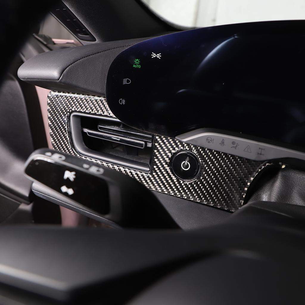 For Porsche Taycan    2022 Soft Carbon Fiber Car Side Air Vent Outlet Cover Trim Sticker Car