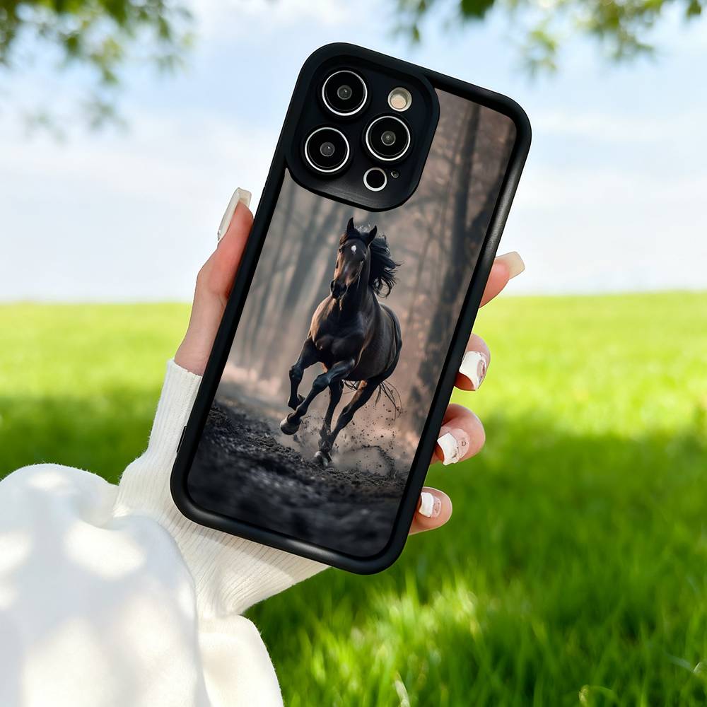 Horse TPU Phone Case For IPhone 17 16 15 14 13 12 11 Pro Plus Max Protection Cover