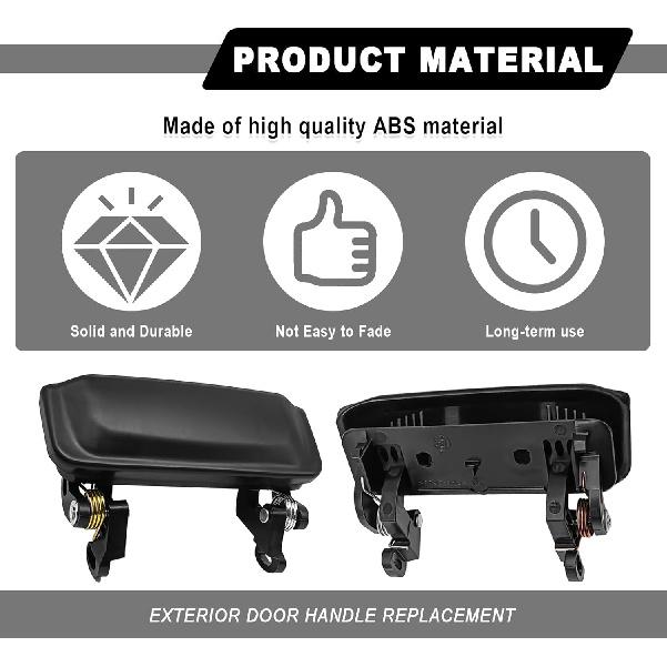 Exterior Door Handle Front Outside Left Driver Door Handle and Right Passenger Side Door Handle Replaces 2L5Z1022404BAA Compatible with Fo-rd Ranger