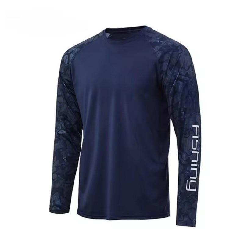 

Anti-ultraviolet Long-sleeved Round-neck Fishing Clothes Outdoor Sports Quick-drying Light Breathable XXS