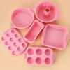 6pcs Baking Set, Non Stick Molds for Cakes, Donuts, Cupcake Pans, Flatbreads, and Toast , Durable Kitchen Essentials with No Charging Required