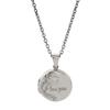 [Doux Maman] Locket Pendant, Oval, "I Love You," Sterling Silver 925, 50cm Service Chain