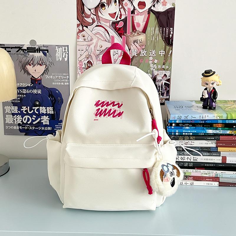 

New trendy student schoolbag women s large-capacity casual versatile backpack junior high school students school light backpack