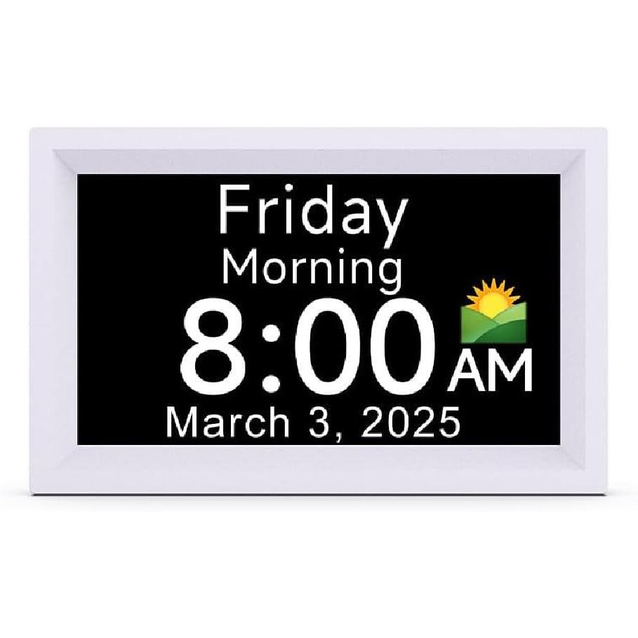 7 Inch Digital Calendar, HD Display Smart Family Weekly Monthly Planner, Wall and Desk Mountable, Great for Organizing Your Daily Calendar