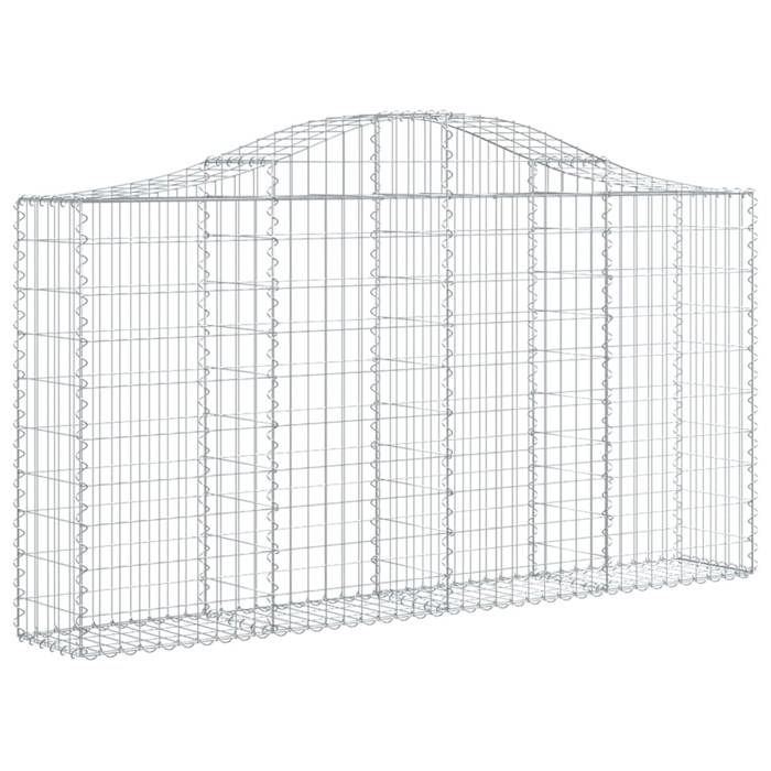 VidaXL 8x Paniers à Gabions Arqués Cages à Gabions Arquées Murs de Gabion Barrières de Jardin Terrasse Extérieur 3145436