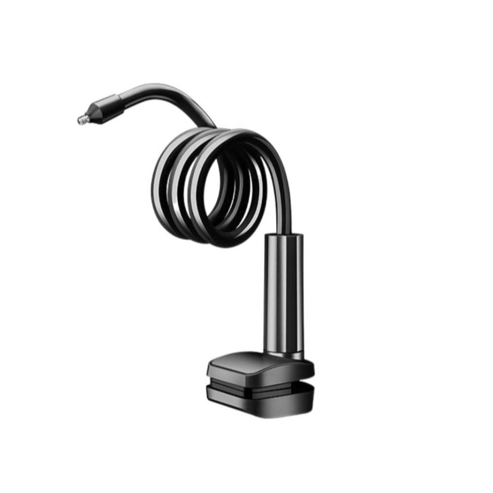 

Регулируемая подставка для камеры видеонаблюдения с зажимом, без проколов, оцинкованная стальная труба, опора для дома чёрный