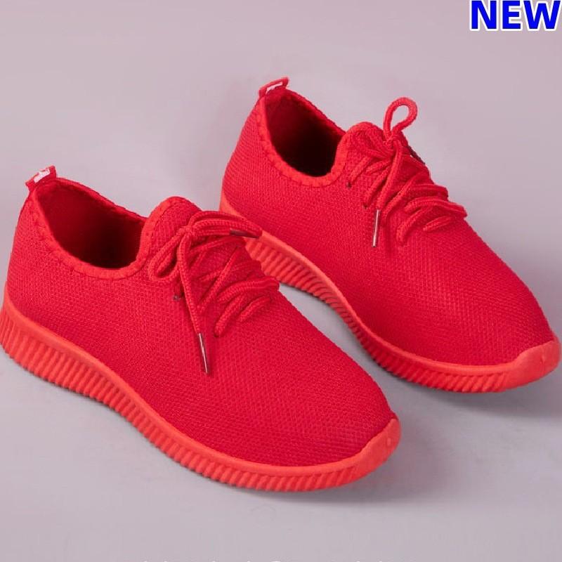 New cloth shoes women's running sneakers lightweight casual mesh shoes soft-soled single shoes