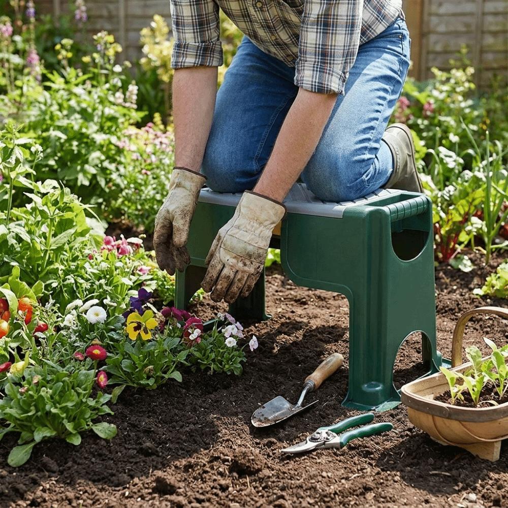 Sgabello da Giardinaggio Portatile Panca Pieghevole per Ginocchiarsi Sgabello Professionale per Ginocchiarsi Lavori di Giardinaggio