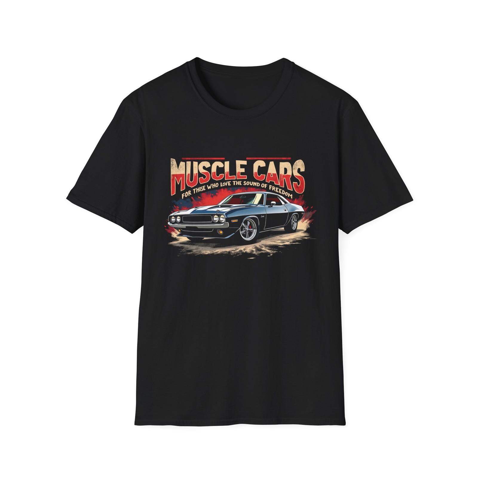 Muscle Car Freedom Shirt | Classic Tee for V8 Lovers & American Gearheads XXL
