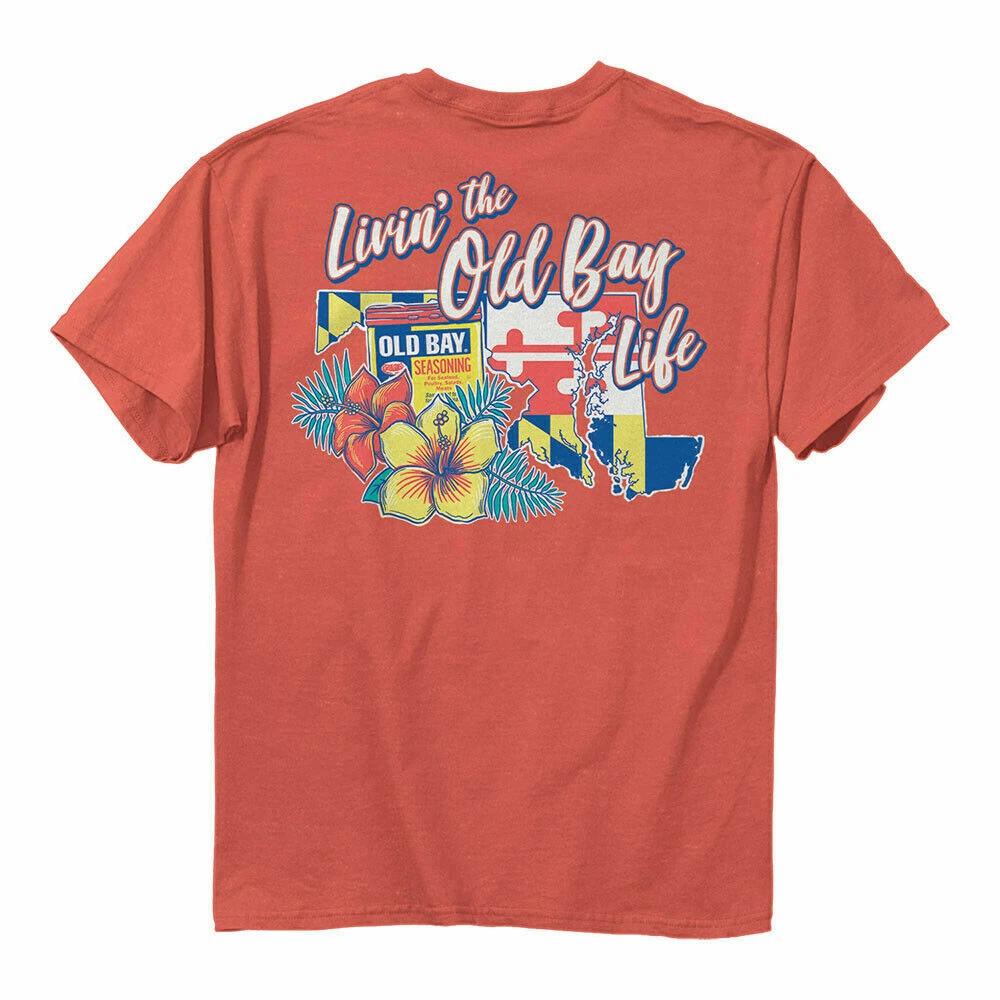 New LIVIN THE OLD BAY LIFE MARYLAND MY MARYLAND T Shirt S