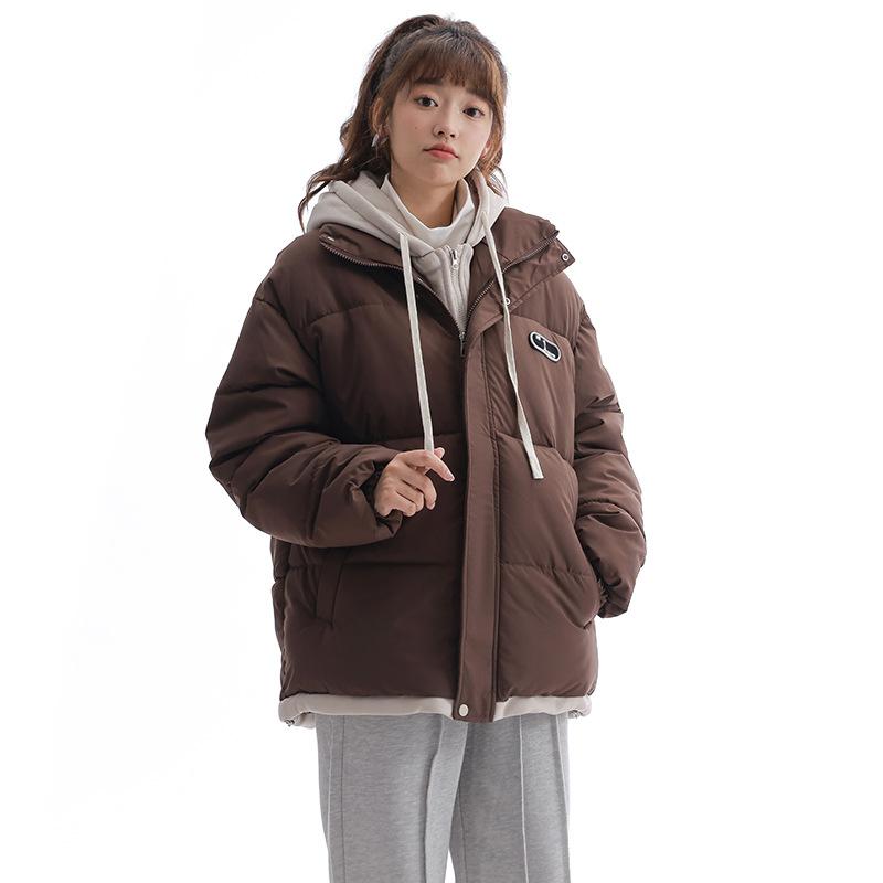 Fake Two Pieces of Cotton Clothes Women's Winter 2025 New Thickened Warm Padded Jacket Women's Down Padded Jacket Versatile Student Jacket