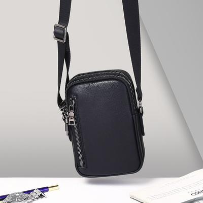 Personalisierte, Nischen-Modische Umhängetasche für Herren Hochwertiges Rindsleder Herren Ein-Schulter-Tasche Umhängetasche