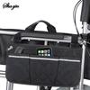 1PC Baby Stroller With A Bag That Has A Side Storage Pocket For The Wheelchair And A Reflective Storage Pouch On The Back.
