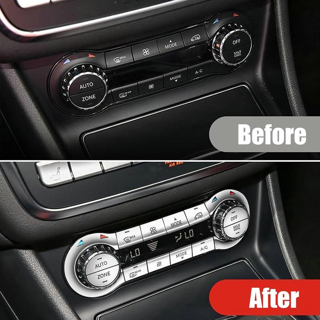 Air Conditioning Button Covers Trim Sticker Replacement for Benz CLA C117 GLA X156 A Class W176 2013 2014 2015 2016 2017 2018