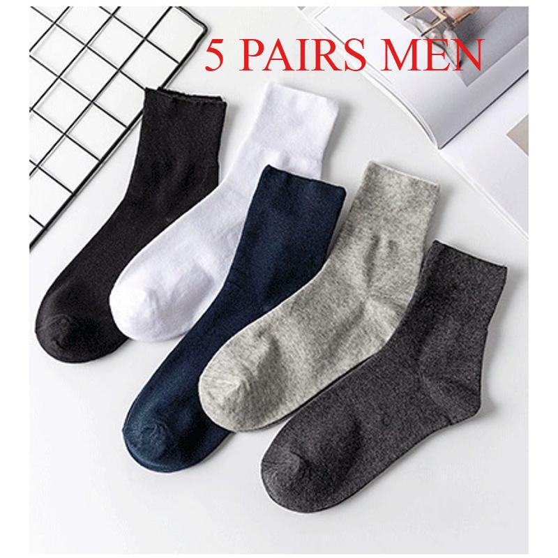 5 Pairs of Women'S Diabetic Socks, Non-Binding, Seamless Toe, Reinforced Heel, Knit Fabric with Cotton, Polyester, Spandex - Comfortable & Stretchable