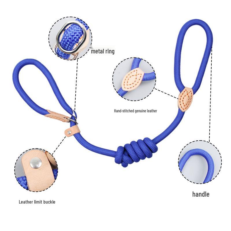 Competition-Grade Anti-Surge P-Chain Dog Leash for Training and Walking - Suitable for Small, Medium, and Large Dogs