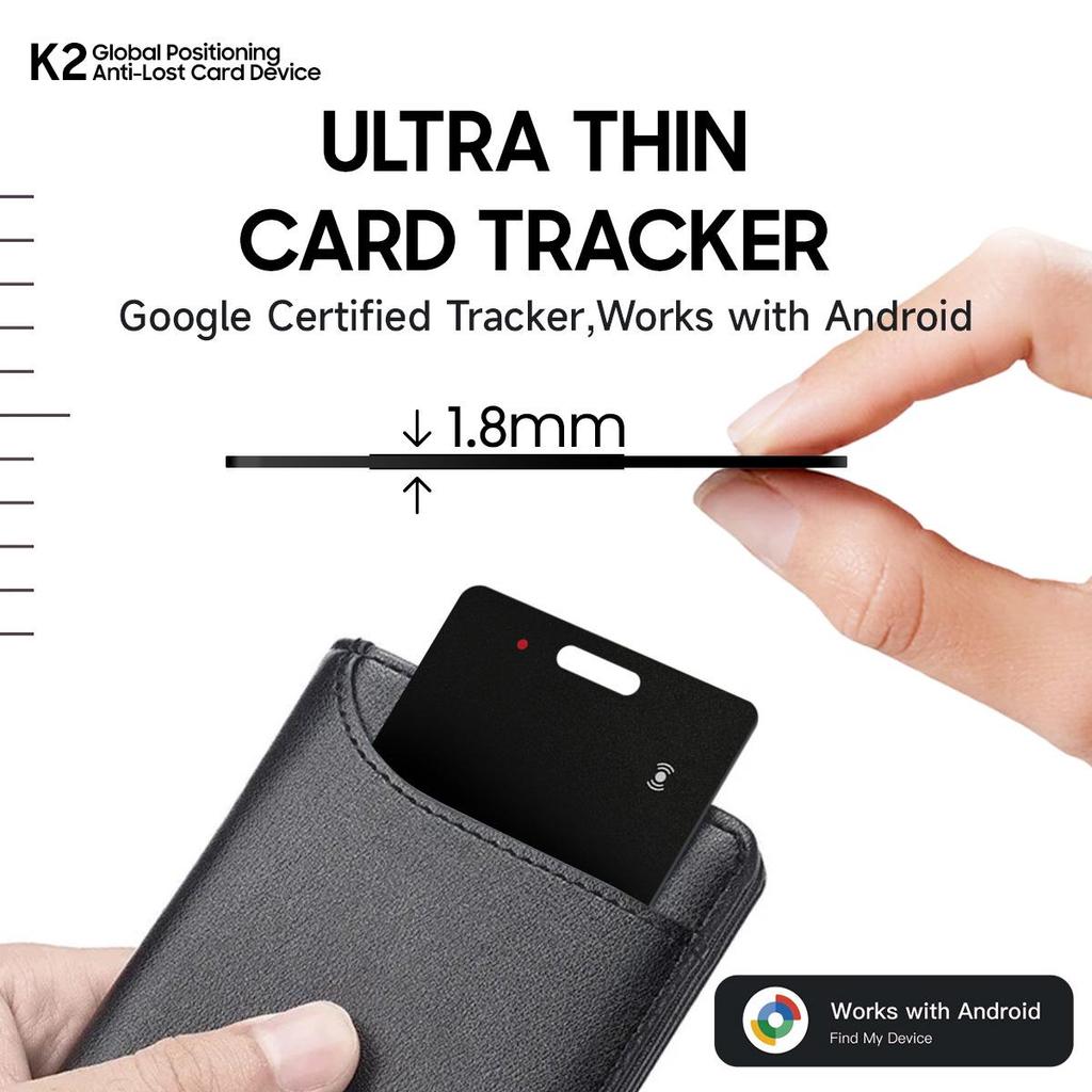 Google Card-Style Anti-Lost Tracker for Wallet, Bicycle, and Keychain