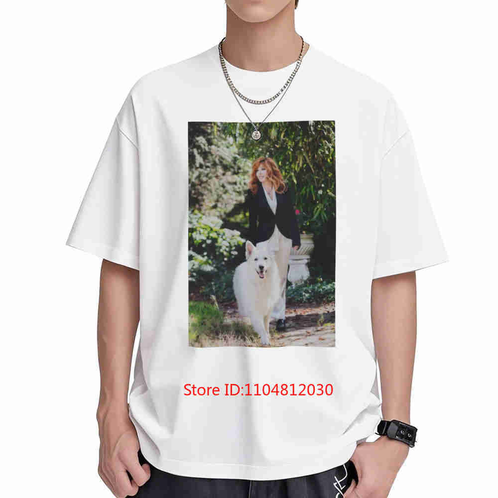 Mylene Farmer And Liloup Short Sleeve Tee 100% Cotton T-Shirt