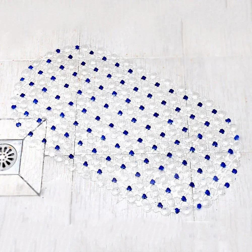 New Non-slip PVC Anti-skid Bath Mats Soft Shower Mat Massage Mat with Suction Cup Non-slip Bathtu Bath Mat Bathroom Accessories