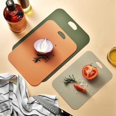 3 Stück/Set Kategorie Schneidebretter Dünnes Hackbrett Schneidematte Serviertablett Obst Fleisch Gemüse Hackbrett Küchenwerkzeuge