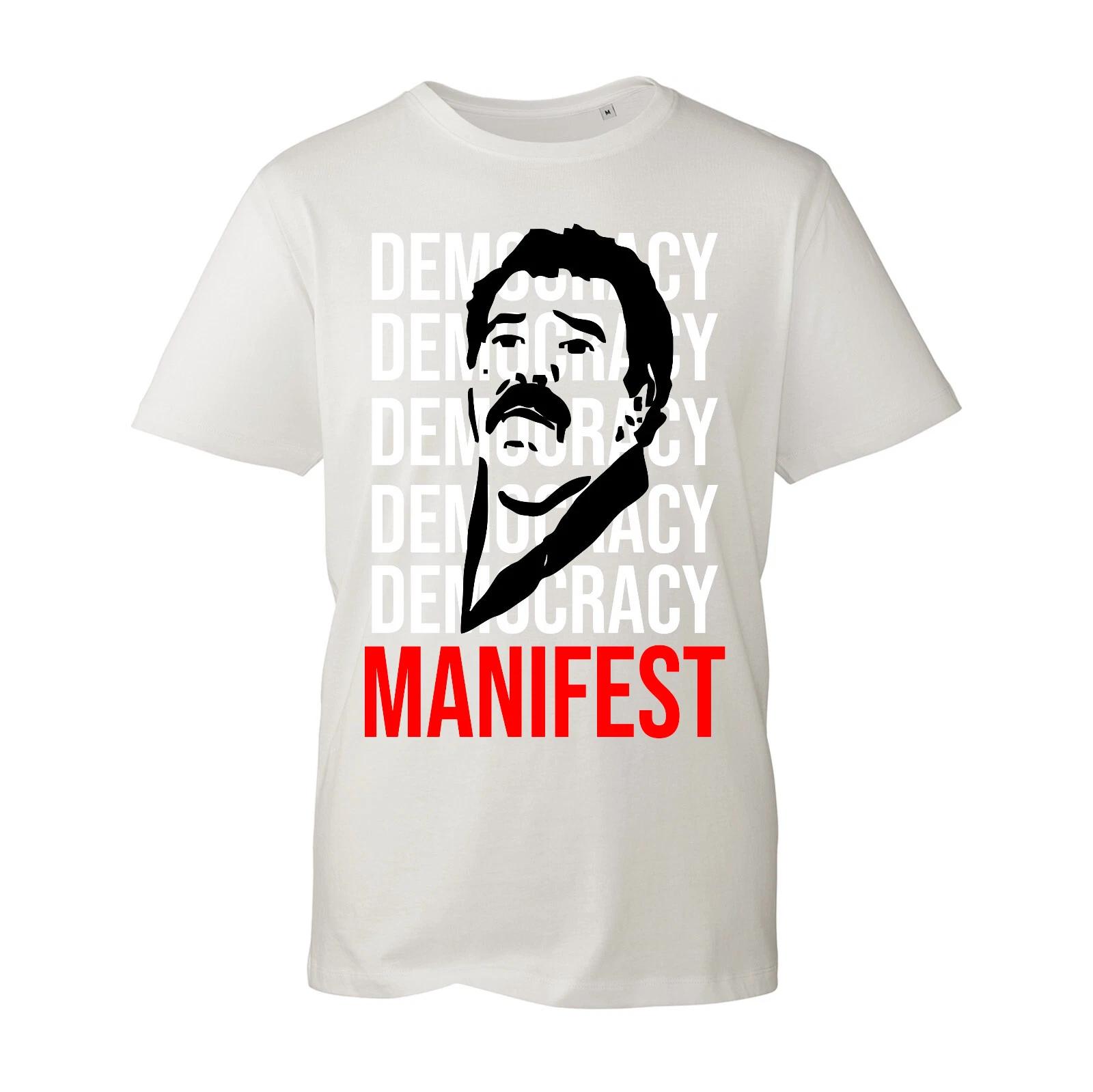 T Shirt This is Democracy Manifest UK Graphic T-Shirt Succulent Chinese Meal S