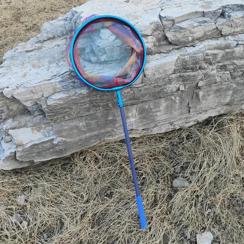 Butterfly Design Kids Fishing Landing Net-Portable & Convenient To Operate Outdoor Tool Ideal for Bird Fish Catch Release Games