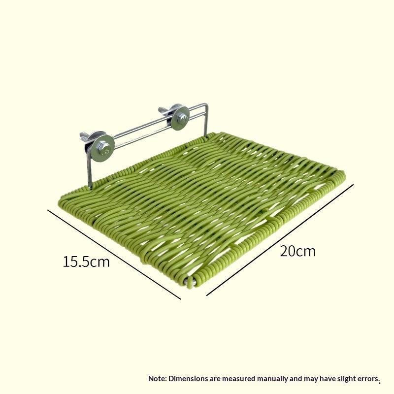 1Pcs Iimitation Rattan Weaving Parrot Perch Rest Wear Resistant Bite Resistant Jumping Platform Breathable Bird Resting Platform