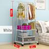 Mobile Floor-Standing Triangle Coat Rack with Wheels and Multi-Layer Storage for Clothes and Drying