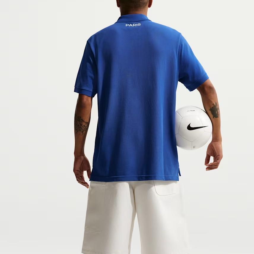 Nike Paris Saint-Germain Club Embroidered Sports Simple Comfortable Short Sleeve Football Shirt Men Tops IO4189-417