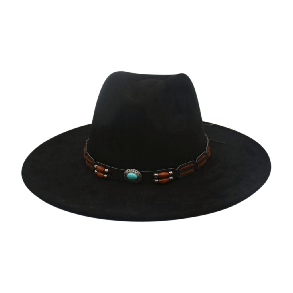 Western Cowboy Hat Ethnic Style Tibetan Top Hat Grassland Cycling Vacation Sunshade Sunscreen Hat