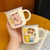 Cartoon Ip Tasse, Niedlicher Kinder-Messbecher, Haushalts-Keramiktasse, Geschenk für Freunde