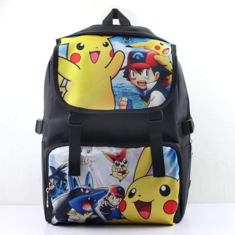

Pikachu Pokmon Children School Backpack Oxford Fabric Elementary Bag Students Style A
