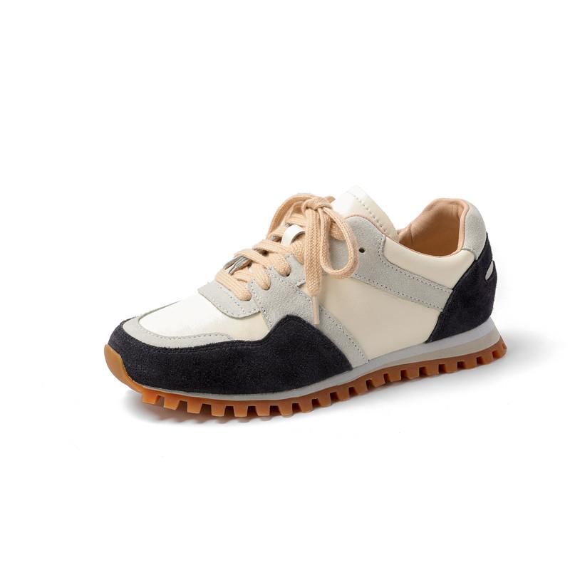 

2025 new leather Forrest Gump shoes women s autumn new platform dad shoes soft sole sports casual small waist women s shoes 35 чорний