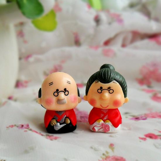 Charming 'Grow Old Together' 3D Magnetic Fridge Magnet - Pastoral Wedding Home Décor