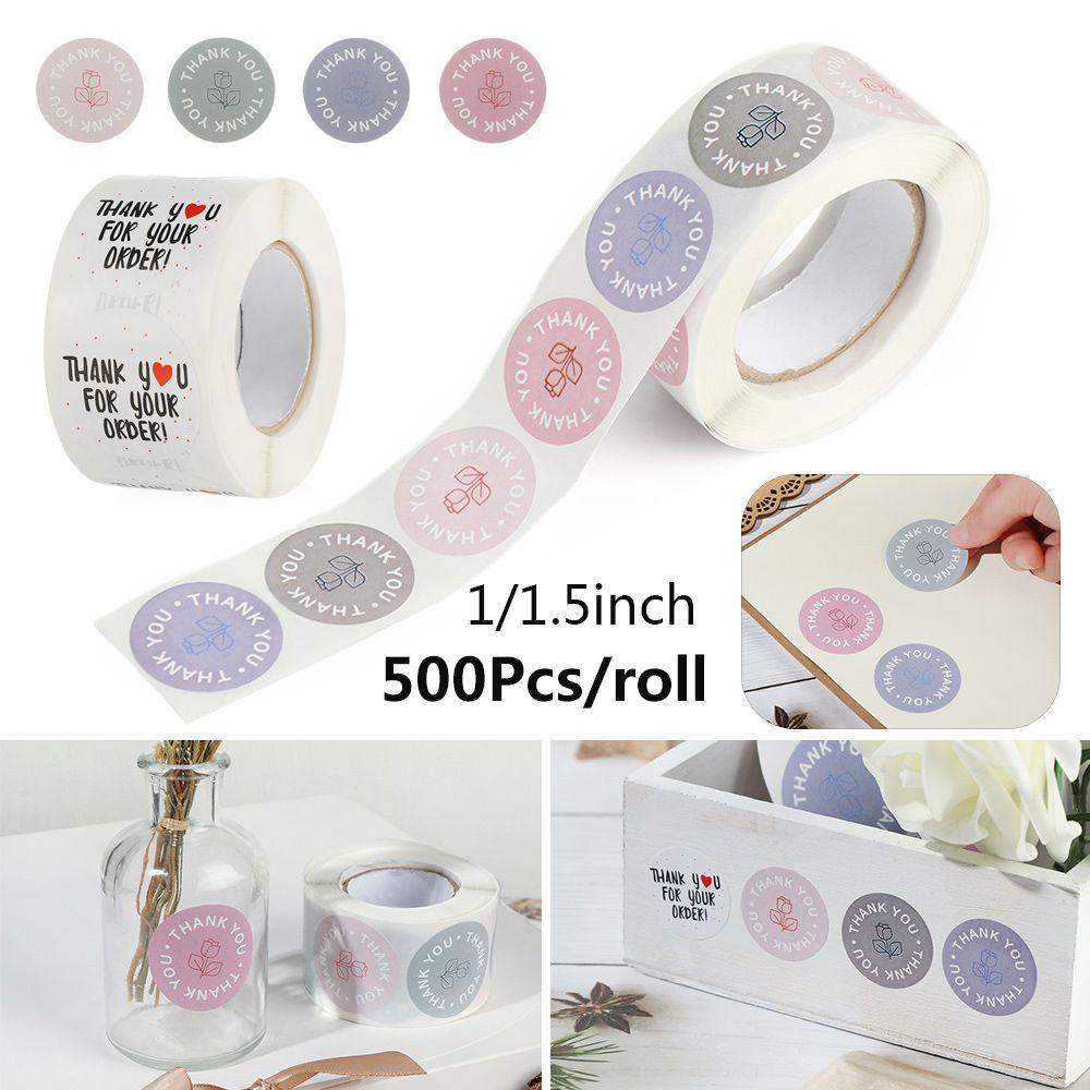 Craft Wedding Decor Cookie Bags Party Sealing Tag Thank You Gift Paper Stickers Package Label