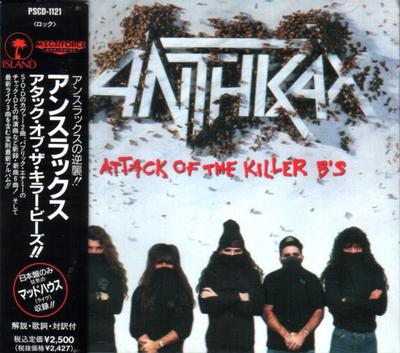 CD ANTHRAX - Attack Of The Killer B's PSCD1121 Island Records 1991 Japan ObiRock Begagnad