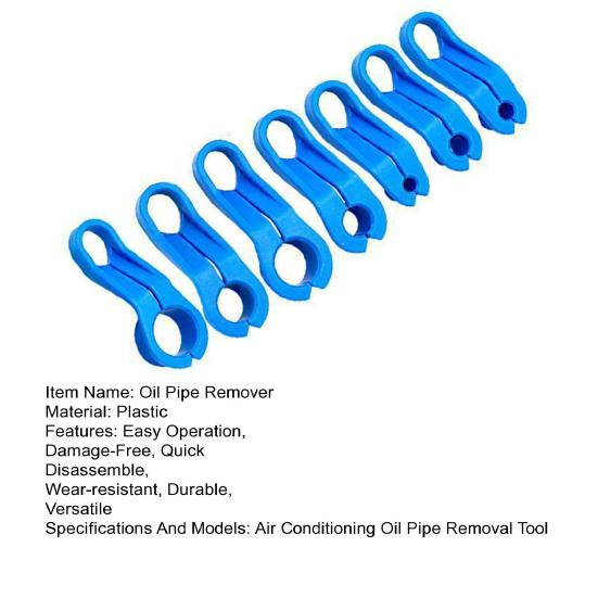 Yousheng 7Pcs Oil Pipe Remover Set High Strength Plastic Clip Disconnect Tool Non-Damaging A/C & Fuel Line Remover Car Oil Pipe Clip Removal Kit for