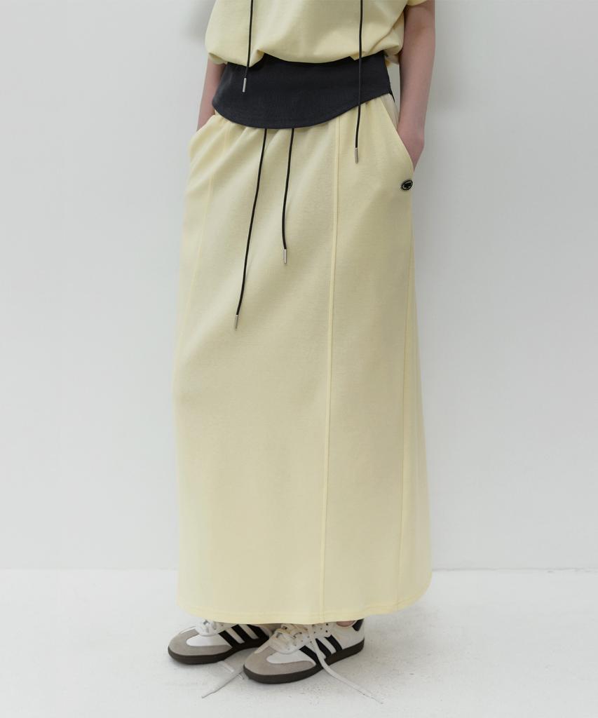 Teuwi Mentor Cutout Banding Long Skirt