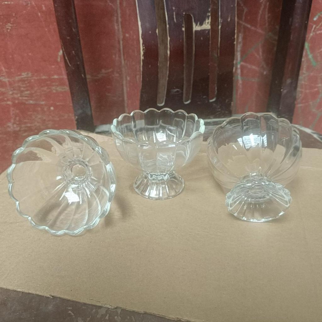 Transparent Petal Glass Cup for Ice Cream, Dessert, Milk Tea, Yogurt, and Candles