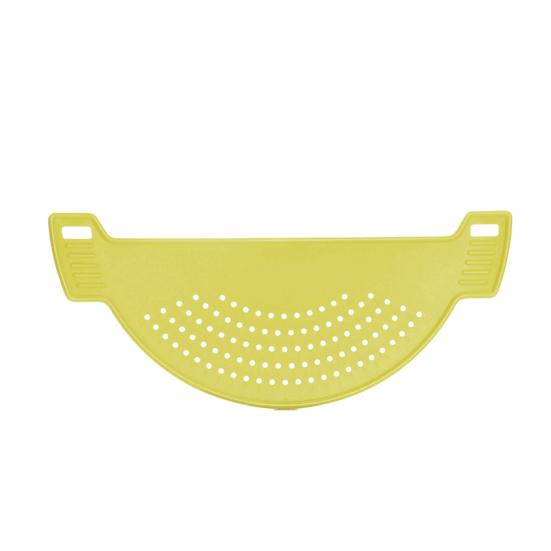 

Drainer Board Half Moon Shape Vegetable Washing Heat Resistant Pot Funnel Strainer for Kitchen Gadgets зелений