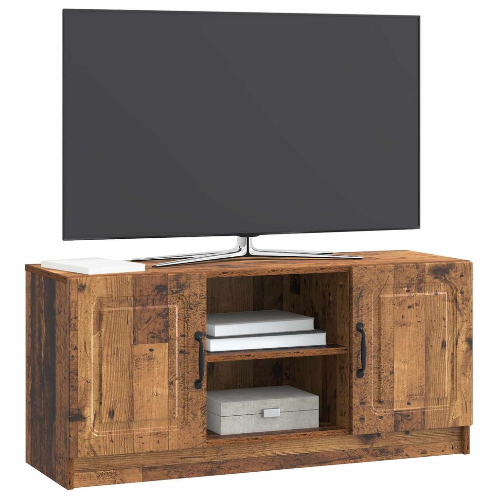 TV Stand Reclaimed Wood Look 102 x 34.5 x 47 cm Particleboard