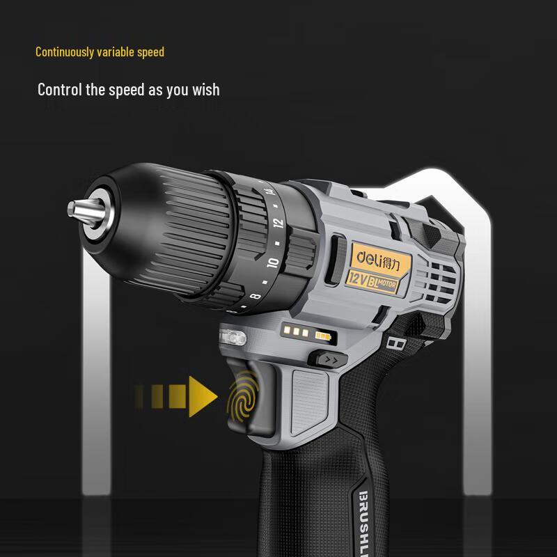 Deli 12V Cordless Impact Driver & Drill CN plug (adapter included)