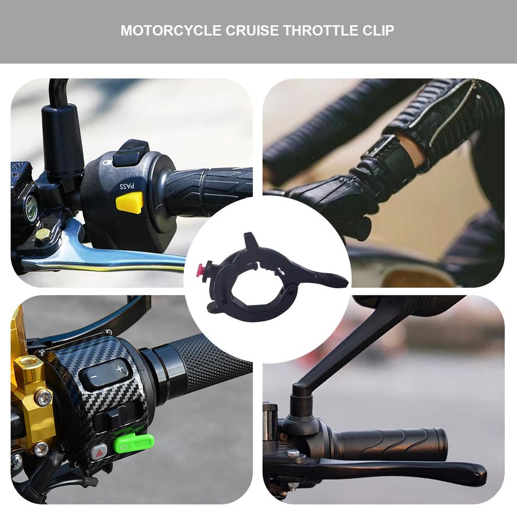 Motorcycle Cruise Control Throttle Lock Universal Lightweight Hand Grip Lock Clamp Motorcycle Accelerator Assist Grips