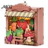 Cute Store Theme Magnet Mini Refrigerator Magnets, DIY 3D Puzzle Magnetic Building Blocks, Scene Assemble Stacking Construction Toy for Kids, Creative
