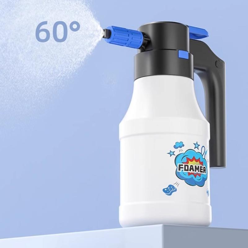 Akku-Sprühgerät 0,4 Gallonen/1,5 l, Elektrisches Gartensprühgerät mit USB-wiederaufladbarem Autowasch-Sprühgerät