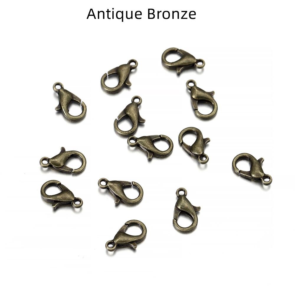 50pcs/lot Jewelry Findings Alloy Lobster Clasp Hooks For Jewelry Making Necklace Bracelet Chain DIY Supplies Accessories