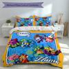 3pcs Custom Name SuperZings Bedding Set,Includes 1 Duvet Cover and 2 Pillowcases,All-season Bedroom Decor