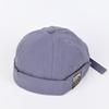 Unisex Cotton Brimless Dome Beanie with Adjustable Strap In Solid Colors