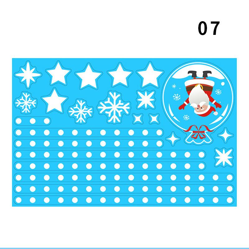 Window Christmas New Year Decorations, Santa Claus Christmas Stickers, Children's Room Snowflake Stickers, Winter Wall Sticker