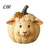 Resin Desktop Statues for Fall Artificial Pumpkin Decor, Cute Animals Decorative Pumpkins, Thanksgiving Pumpkins Rustic Indoor Decor Figurine,